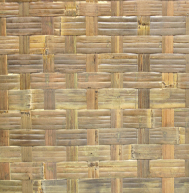 Bamboo Woven Basket Panel
